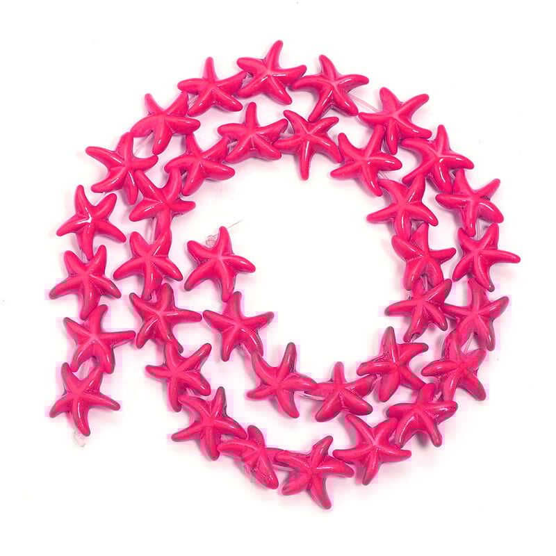 1 șuviță 14x14mm stea de mare turcoaz margele din piatră naturală margele libere pentru realizarea de bijuterii bricolaj brățări colier accesorii