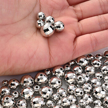 iYOE 6mm 8mm 10mm 12mm 20-100pcs CCB Disco Style Ball Beads for Jewelry Making Diy Earrings Βραχιόλι Αξεσουάρ κατασκευής κοσμημάτων