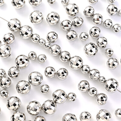 iYOE 6mm 8mm 10mm 12mm 20-100gab CCB Disco Style lodīšu krelles rotaslietu izgatavošanai DIY Auskari Rokassprādzes Juvelierizstrādājumu izgatavošanas Aksesuāri