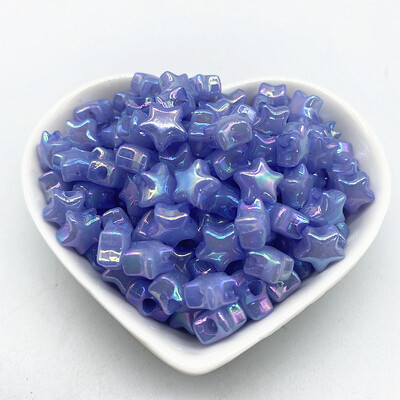 Új 50db 10mm akril színű Ötágú csillag laza gyöngyök gyerekeknek kézzel készített barkács karkötő nyaklánc gyöngyös ékszer kiegészítők