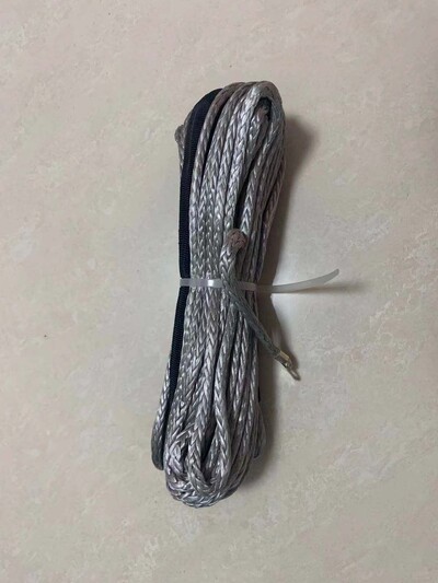 6 mm x 15 m sintetička linija užeta za vitlo Vučna žičara Dodaci za 4X4/ATV/UTV/4WD/OFF-ROAD