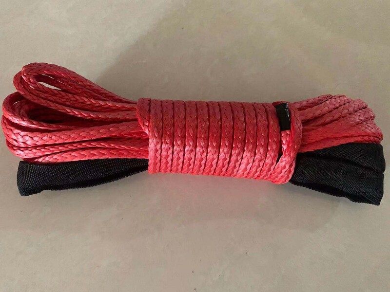 6 mm x 15 m sintetička linija užeta za vitlo Vučna žičara Dodaci za 4X4/ATV/UTV/4WD/OFF-ROAD