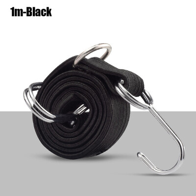 Snururi elastice elastice cu cârlig Curea elastică pentru bagaje rezistentă anti-alunecare Coarda elastică plată pentru motociclete în mișcare