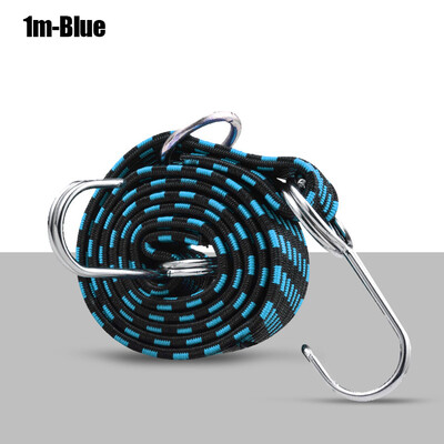 Snururi elastice elastice cu cârlig Curea elastică pentru bagaje rezistentă anti-alunecare Coarda elastică plată pentru motociclete în mișcare