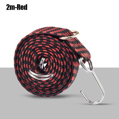 Snururi elastice elastice cu cârlig Curea elastică pentru bagaje rezistentă anti-alunecare Coarda elastică plată pentru motociclete în mișcare