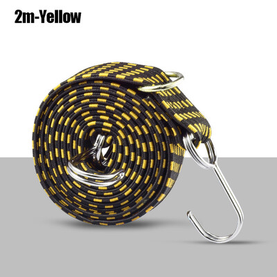 Snururi elastice elastice cu cârlig Curea elastică pentru bagaje rezistentă anti-alunecare Coarda elastică plată pentru motociclete în mișcare