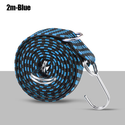 Snururi elastice elastice cu cârlig Curea elastică pentru bagaje rezistentă anti-alunecare Coarda elastică plată pentru motociclete în mișcare