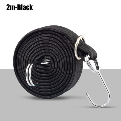 Snururi elastice elastice cu cârlig Curea elastică pentru bagaje rezistentă anti-alunecare Coarda elastică plată pentru motociclete în mișcare