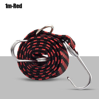 Snururi elastice elastice cu cârlig Curea elastică pentru bagaje rezistentă anti-alunecare Coarda elastică plată pentru motociclete în mișcare