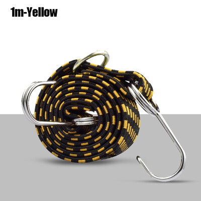 Snururi elastice elastice cu cârlig Curea elastică pentru bagaje rezistentă anti-alunecare Coarda elastică plată pentru motociclete în mișcare