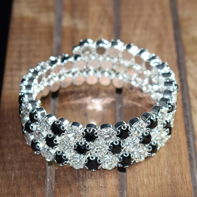 grezna vairāku rindu kristāla regulējama rokassprādze sievietēm zelta sudraba krāsā kāzu rokassprādzes un rokassprādzes rotaslietas dāvanaF