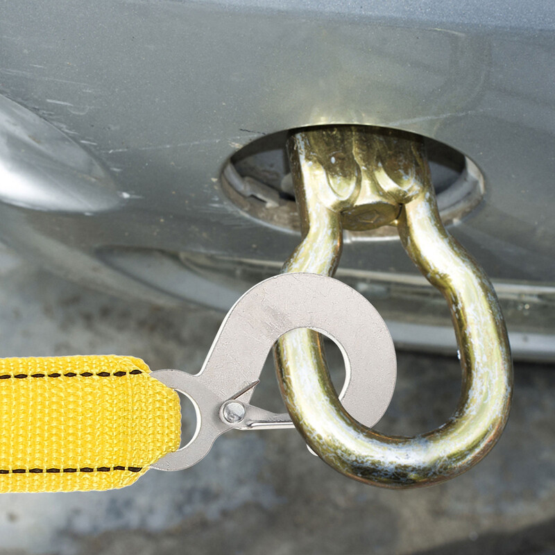 Curele de frânghie de remorcare Heavy Duty cu bucle pentru camion Trageți carligele din nailon Recuperare fier