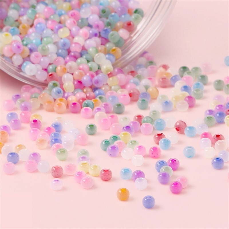 4mm opálové korálky s mačacím okom, české sklenené korálky na výrobu šperkov, DIY náramok, náhrdelník, taška, oblečenie, šitie.