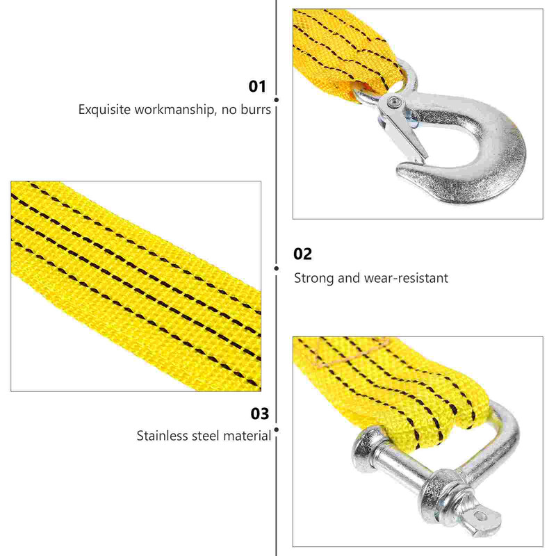 Prikolica Auto Uže za vuču Auto Hitna pomoć s kukom Ratchet Trake Automobili