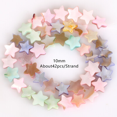 Mărgele naturale de cochilii de macaron Love Hreat Star Moon Cube Plate, rotunde, mărgele distanțatoare libere Artizanat pentru fabricarea de brățări de bijuterii de 15"