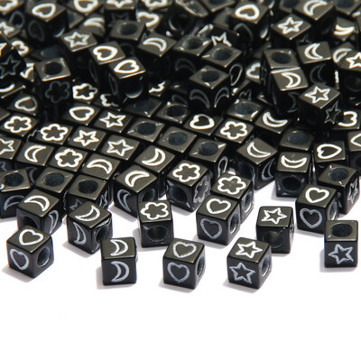 Arany színű szív akril kerek gyöngyök 4x7mm fehér betűs távtartó gyöngyök ékszerkészítéshez barkácsolás nyaklánc karkötő kiegészítők