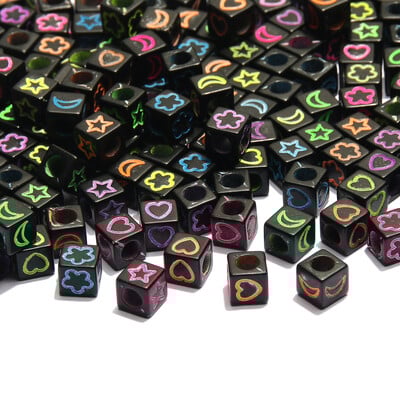 Arany színű szív akril kerek gyöngyök 4x7mm fehér betűs távtartó gyöngyök ékszerkészítéshez barkácsolás nyaklánc karkötő kiegészítők