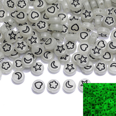 Arany színű szív akril kerek gyöngyök 4x7mm fehér betűs távtartó gyöngyök ékszerkészítéshez barkácsolás nyaklánc karkötő kiegészítők