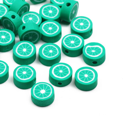 20/50/100 buc margele din argilă polimerică cu fructe, ananas, piersici, pepene verde, avocado, margele distanțiere pentru fabricarea de bijuterii, brățări colier