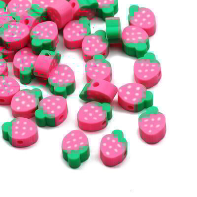 20/50/100 buc margele din argilă polimerică cu fructe, ananas, piersici, pepene verde, avocado, margele distanțiere pentru fabricarea de bijuterii, brățări colier