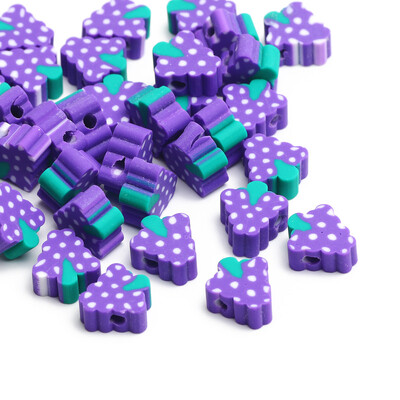 20/50/100 buc margele din argilă polimerică cu fructe, ananas, piersici, pepene verde, avocado, margele distanțiere pentru fabricarea de bijuterii, brățări colier