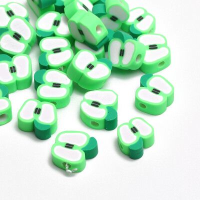 20/50/100 buc margele din argilă polimerică cu fructe, ananas, piersici, pepene verde, avocado, margele distanțiere pentru fabricarea de bijuterii, brățări colier