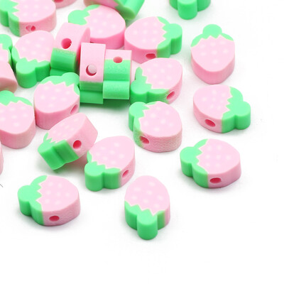 20/50/100 buc margele din argilă polimerică cu fructe, ananas, piersici, pepene verde, avocado, margele distanțiere pentru fabricarea de bijuterii, brățări colier