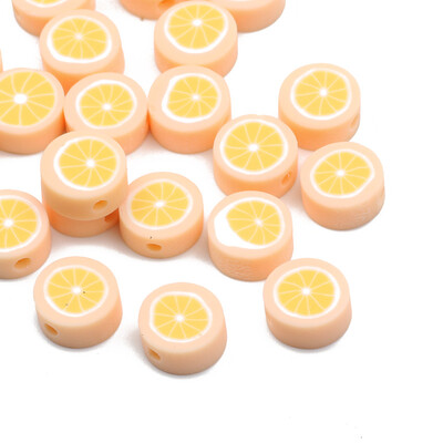 20/50/100 buc margele din argilă polimerică cu fructe, ananas, piersici, pepene verde, avocado, margele distanțiere pentru fabricarea de bijuterii, brățări colier