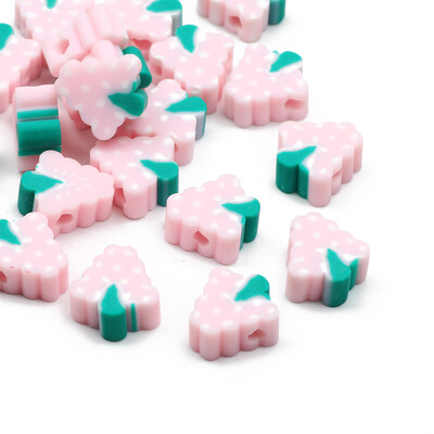 20/50/100 buc margele din argilă polimerică cu fructe, ananas, piersici, pepene verde, avocado, margele distanțiere pentru fabricarea de bijuterii, brățări colier