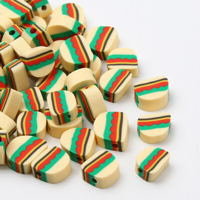 20/50/100 buc margele din argilă polimerică cu fructe, ananas, piersici, pepene verde, avocado, margele distanțiere pentru fabricarea de bijuterii, brățări colier