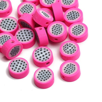 20/50/100 buc margele din argilă polimerică cu fructe, ananas, piersici, pepene verde, avocado, margele distanțiere pentru fabricarea de bijuterii, brățări colier