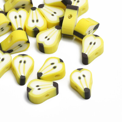 20/50/100 buc margele din argilă polimerică cu fructe, ananas, piersici, pepene verde, avocado, margele distanțiere pentru fabricarea de bijuterii, brățări colier