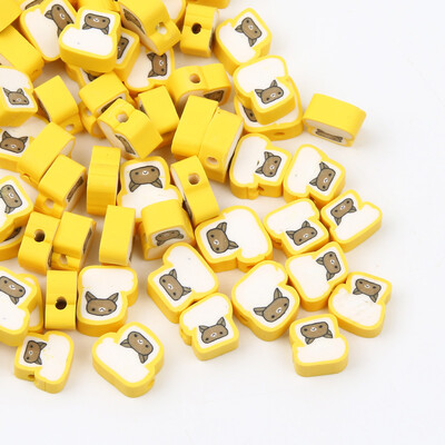 20/50/100 buc margele din argilă polimerică cu fructe, ananas, piersici, pepene verde, avocado, margele distanțiere pentru fabricarea de bijuterii, brățări colier