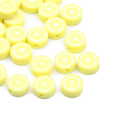 20/50/100 buc margele din argilă polimerică cu fructe, ananas, piersici, pepene verde, avocado, margele distanțiere pentru fabricarea de bijuterii, brățări colier