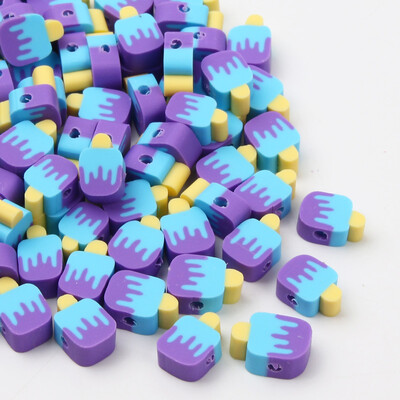 20/50/100 buc margele din argilă polimerică cu fructe, ananas, piersici, pepene verde, avocado, margele distanțiere pentru fabricarea de bijuterii, brățări colier