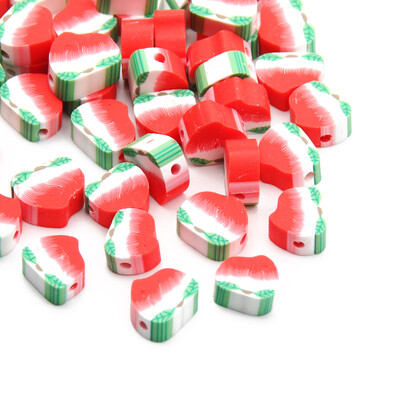 20/50/100 buc margele din argilă polimerică cu fructe, ananas, piersici, pepene verde, avocado, margele distanțiere pentru fabricarea de bijuterii, brățări colier