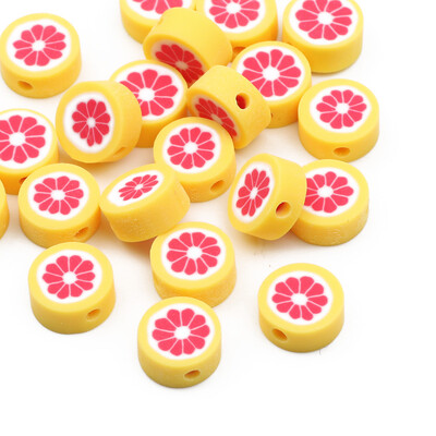 20/50/100 buc margele din argilă polimerică cu fructe, ananas, piersici, pepene verde, avocado, margele distanțiere pentru fabricarea de bijuterii, brățări colier