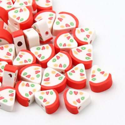 20/50/100 buc margele din argilă polimerică cu fructe, ananas, piersici, pepene verde, avocado, margele distanțiere pentru fabricarea de bijuterii, brățări colier