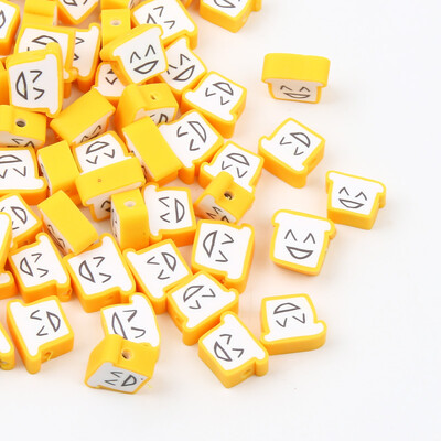 20/50/100 buc margele din argilă polimerică cu fructe, ananas, piersici, pepene verde, avocado, margele distanțiere pentru fabricarea de bijuterii, brățări colier