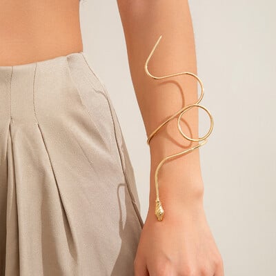 Náramok na ruku Nastaviteľný náramok v tvare hada Plážová móda Pulseiras Bijoux Lover náramok Hip Hop náramky pre ženy B062