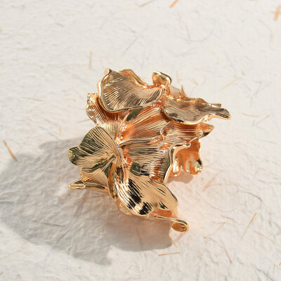 Perdėtas vintažinis metalinis tuščiaviduriai lapai atviri apyrankės moterims skirtos hiphopo pankroko papuošalų vakarėlio aksesuaras