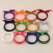 CARTER LISA 3 db/szett Buddhist Temple Rush karkötő Barátság Bowknot PVC szilikon zselé minden időjárási karkötő női ékszer