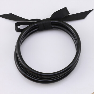 CARTER LISA 3 db/szett Buddhist Temple Rush karkötő Barátság Bowknot PVC szilikon zselé minden időjárási karkötő női ékszer