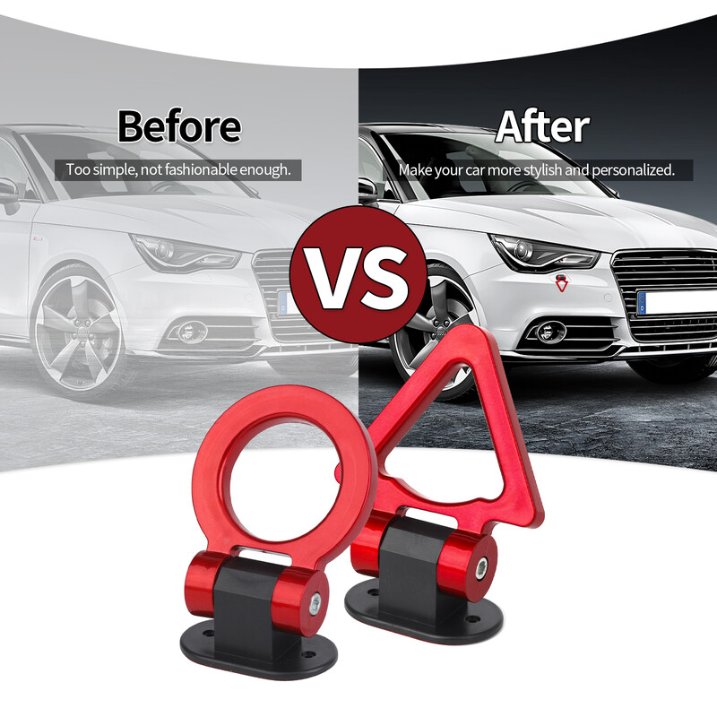 JDM univerzális autóformázó matrica vonóhorog készlet ABS szimuláció verseny lökhárító utánfutó horog vonóhorog matrica