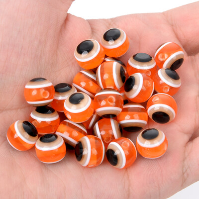 50/100db 6/8/10mm gyanta távtartó gyöngyök átlátszó kerek, laza gonosz szem gyöngyök ékszerkészítéshez barkácsolás, karkötő nyaklánc kiegészítők