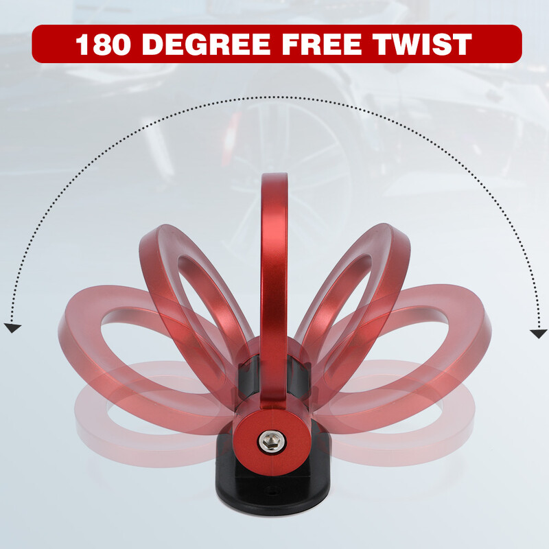 Kerek lökhárító matrica díszíti az univerzális szimulációt vonóhorog készlet vonószíj vonókötelek ABS műanyag módosítással díszítve