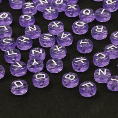 4x7mm 200ks ploché okrúhle priehľadné akrylové korálky biele písmenové korálky akrylové abecedné dištančné korálky na výrobu šperkov, DIY remeslá