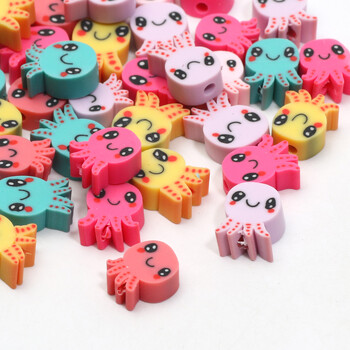 20/50/100pcs Cute Octopus Clay Spacer Beads Polymer Clay Beads for Jewelry Making Diy Phone Bracelet Chain Handmade Accessories