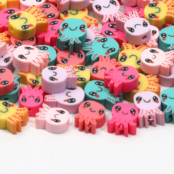 20/50/100pcs Cute Octopus Clay Spacer Beads Polymer Clay Beads for Jewelry Making Diy Phone Bracelet Chain Handmade Accessories