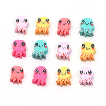 20/50/100pcs Cute Octopus Clay Spacer Beads Polymer Clay Beads for Jewelry Making Diy Phone Bracelet Chain Handmade Accessories